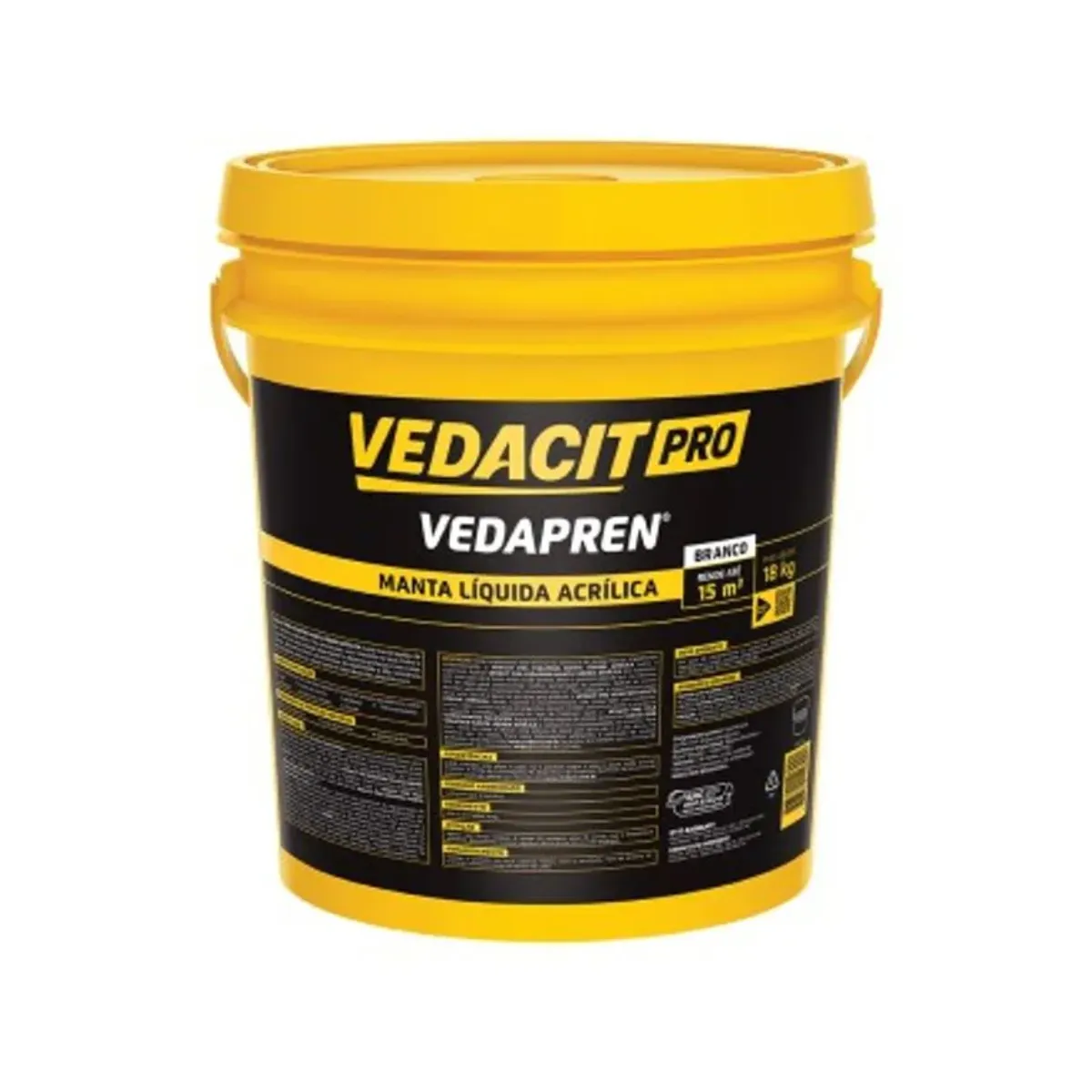 Imagem do produto PRO VEDAPREN MANTA LIQUIDA FAST BRANCO 15KG BD VEDACIT