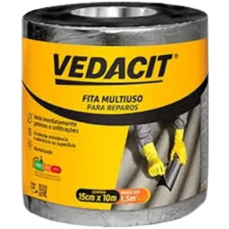 Imagem do produto FITA ALUMINIO MULTIUSO 15CM X 10M VEDACIT